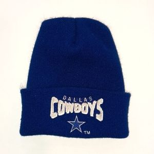 Dallas Cowboys Navy Blue Ribbed Knitted Beanie Hat
